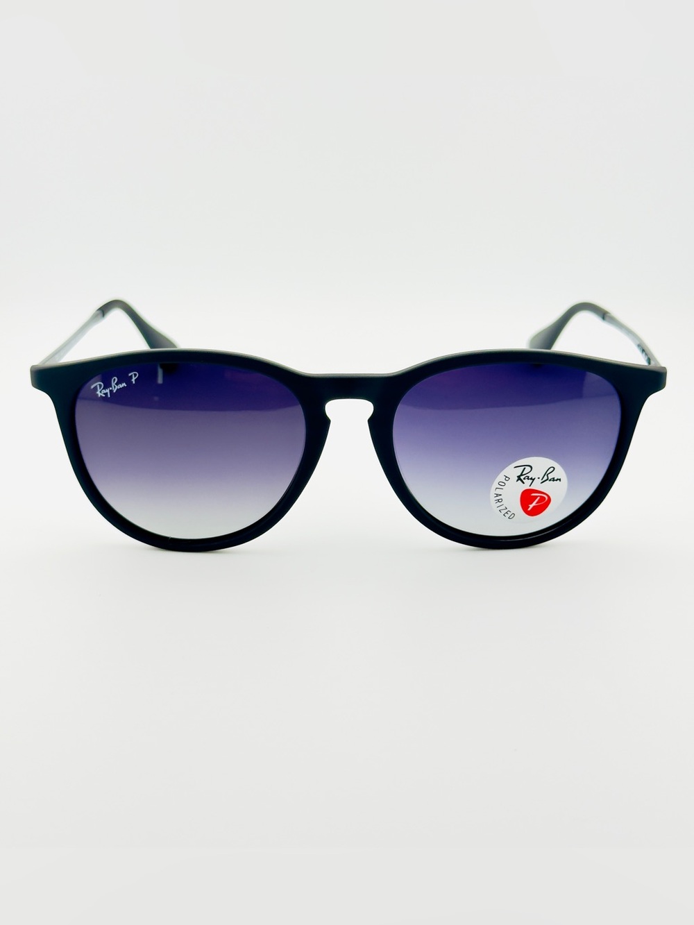 Ray-Ban Erika Women Sunglasses RB4171 Matte black Frame Gradient Gray Lenses - Picture 6 of 14